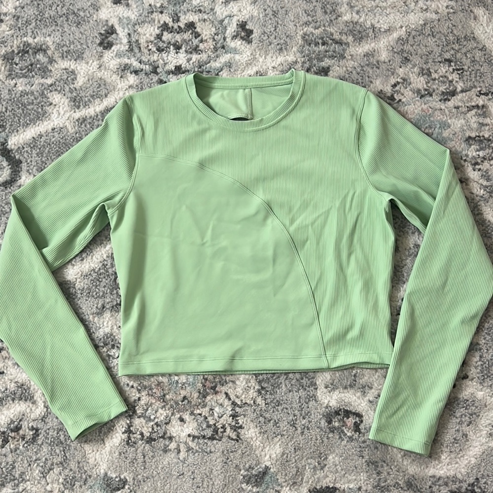 Lululemon Ribbed Open-Back Yoga Long-Sleeve Shirt